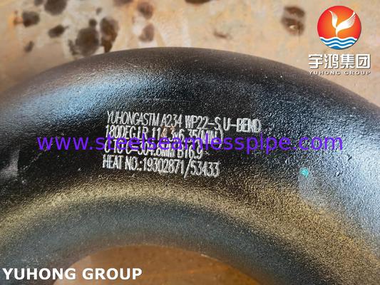 ASTM A234 WP22-S 180° Elbow Alloy Steel Return Bend For Cooling System