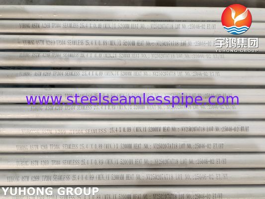ASTM A269 TP304 (1.4301) স্টেইনলেস স্টিল তাপ এক্সচেঞ্জারের জন্য বিজোড় টিউব