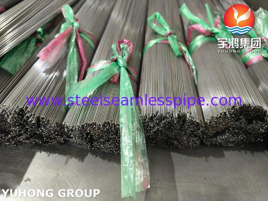 ISO9626 AISI304 1.4301 চিকিৎসা বিষয়ক সূঁচের জন্য স্টেইনলেস স্টিলের কৈশিক নল