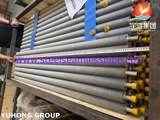 EN10217-7 1.4301 HVAC&R এর জন্য Al Fins Extruded Fin Tube সহ স্টেইনলেস স্টীল পাইপ
