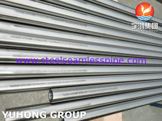 ASTM B861 GR.2 UNS R50400 টাইটানিয়াম মিশ্রণবিহীন পাইপ উচ্চ ক্ষয় প্রতিরোধের জন্য
