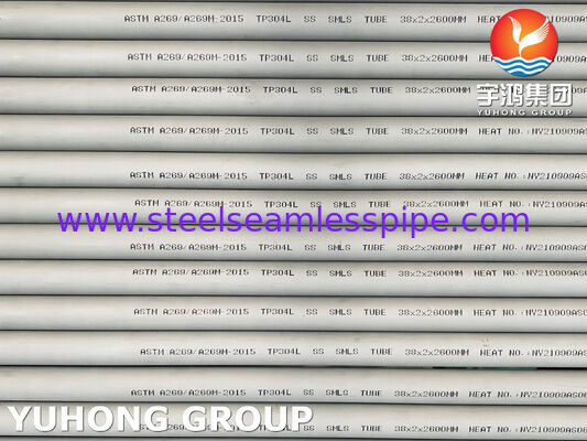 ASTM A269 TP304L / 03Х18Н11 ক্ষয়কারী সেবা জন্য বিরামবিহীন স্টেইনলেস স্টীল টিউব