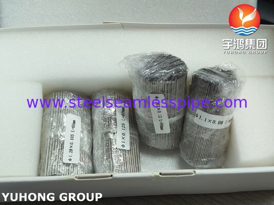 SUS304 X5CrNi18-9 মেডিকেল গ্রেড স্টেইনলেস স্টিল ক্যাপিলারি টিউব সার্জিক্যাল ডিভাইসের জন্য