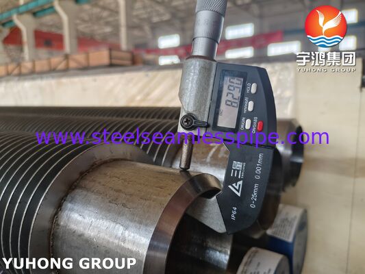 হাই ফ্রিকোয়েন্সি ওয়েল্ডেড ফিনড টিউব - ASTM A335 P22 বেস / 11-13Cr বাইলার এবং হিটারগুলির জন্য ফিনস