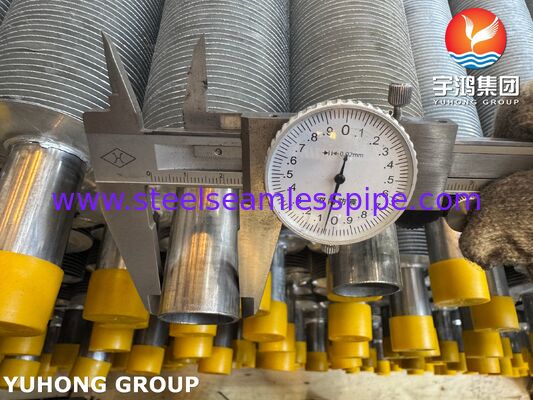 EN 10217-7 1.4301 বয়লার এবং এয়ার কুলারগুলির জন্য এক্সট্রুডেড ফিনড টিউব