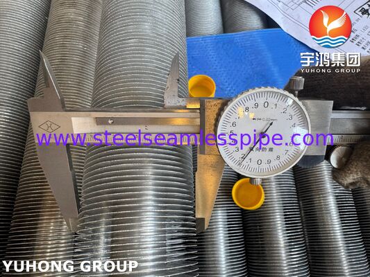 EN 10217-7 1.4301 বয়লার এবং এয়ার কুলারগুলির জন্য এক্সট্রুডেড ফিনড টিউব