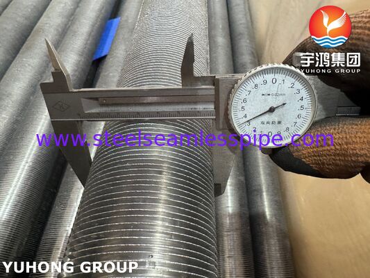 এক্সট্রুজড ফিনিড টিউব - এএসটিএম এ ১৭৯ কার্বন স্টিল বেস / অ্যালুমিনিয়াম ১০৬০ ফিনিস হিট এক্সচেঞ্জারের জন্য