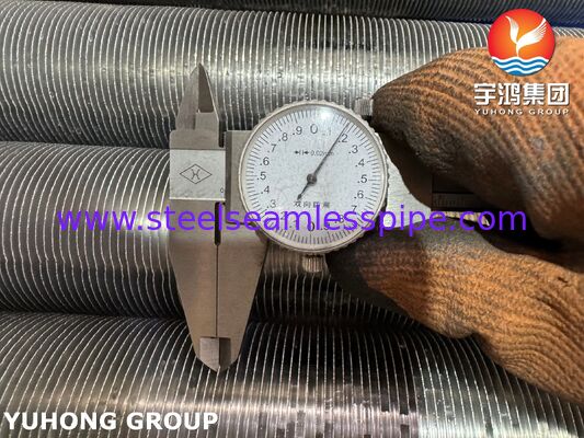 এক্সট্রুজড ফিনিড টিউব - এএসটিএম এ ১৭৯ কার্বন স্টিল বেস / অ্যালুমিনিয়াম ১০৬০ ফিনিস হিট এক্সচেঞ্জারের জন্য