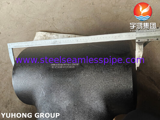 ASTM A860 WPHY42-S Equal Tee উচ্চ চাপ পাইপলাইন সিস্টেমের জন্য উচ্চ-শক্তির ইস্পাত বিট ওয়েল্ডিং ফিটিং