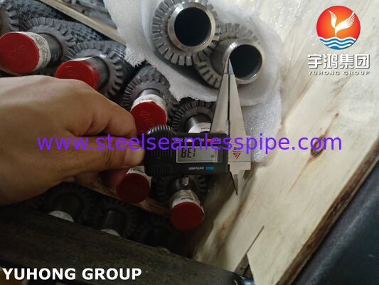 উচ্চ ফ্রিকোয়েন্সি ঝালাই Serrated Fined টিউব TP304H বেস / SS304 Fin