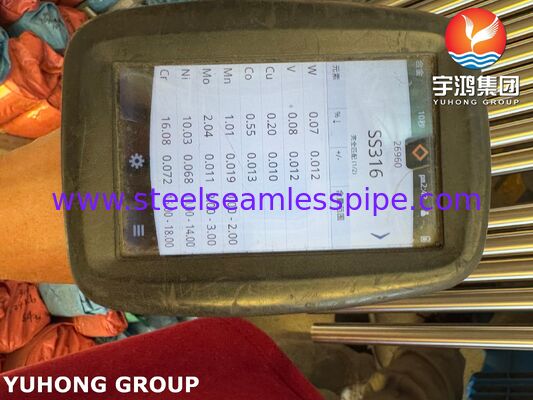 ফার্মাসিউটিক্যাল শিল্পের জন্য উজ্জ্বল গলিত স্টেইনলেস স্টীল সিউমলেস টিউব ASTM A269 TP316L