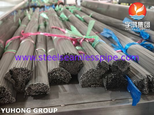 SUS304 ISO9626 10 - 34G স্টেইনলেস স্টীল মেডিকেল ক্যাপিলারি টিউব ফার্মাসিউটিক্যাল অ্যাডমিনিস্ট্রেশন জন্য