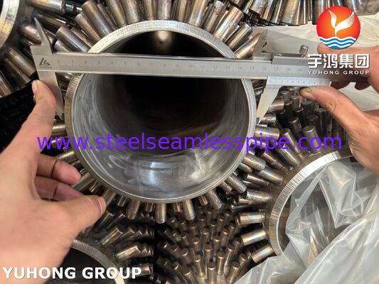 স্টাফড টিউব বেস টিউব এএসটিএম এ৩৩৫ পি২২ উচ্চ তাপমাত্রা প্রতিরোধী