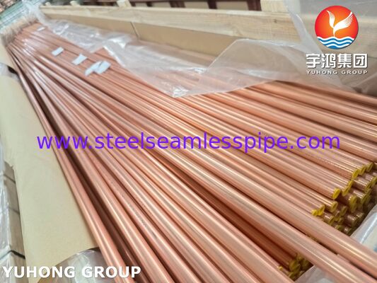 JIS H3300 C1220T ফসফরাস ডিঅক্সাইড তামা ইস্পাত seamless টিউব