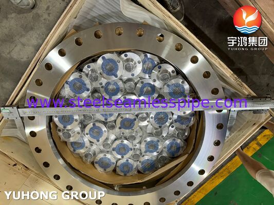 ASTM A240 F904L স্লিপ অন ফ্ল্যাট ফেস ফ্ল্যাঞ্জ AWWA C207 টেবিল 2 ক্লাস ডি মার্কিন জল মান পূরণ করে