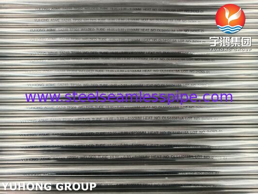 ASME SA249 TP304 উজ্জ্বল অ্যানিলড স্টেইনলেস স্টিল ওয়েল্ডেড টিউব রেফ্রিজারেশন সিস্টেমের জন্য