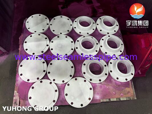 ASME SA182 F304 অস্টেনিটিক স্টেইনলেস স্টিল ফোর্জড ফ্ল্যাঞ্জ শিল্প পাইপলাইন সিস্টেমের জন্য ASME B16.5 স্ট্যান্ডার্ডের সাথে সঙ্গতিপূর্ণ
