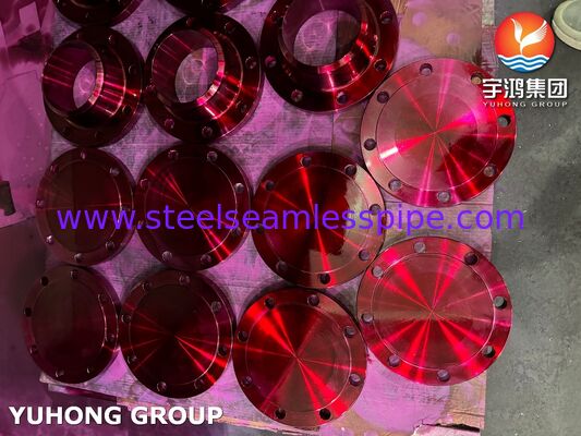 ASME SA182 F304 অস্টেনিটিক স্টেইনলেস স্টিল ফোর্জড ফ্ল্যাঞ্জ শিল্প পাইপলাইন সিস্টেমের জন্য ASME B16.5 স্ট্যান্ডার্ডের সাথে সঙ্গতিপূর্ণ