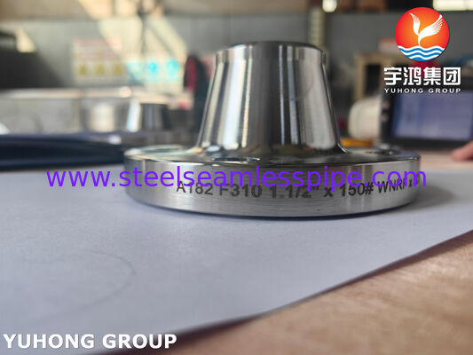 উচ্চ তাপমাত্রা এবং উচ্চ চাপ পাইপলাইন সিস্টেমের জন্য ASTM A182 F310 ওয়েল্ড নেক কাঠের স্টেইনলেস স্টীল ফ্ল্যাঞ্জ