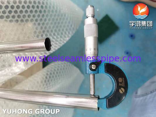 ASME SA249 উজ্জ্বল অ্যানিলড স্টেইনলেস স্টীল 304 ডস্টিলার জন্য ঝালাই টিউব, 3 / 4 " 20BWG