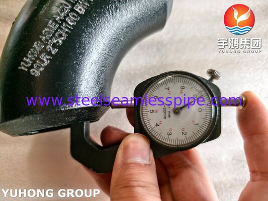 ASME SA420 গ্রেড WPL6 নিম্ন তাপমাত্রা কার্বন ইস্পাত ফিটিং LTC বাটওয়েল্ড 90 ডিগ্রি কনুই