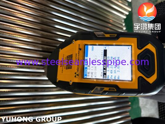 A249 TP316L স্টেইনলেস স্টীল ঝালাই টিউব উজ্জ্বল Annealed, তাপ এক্সচেঞ্জার / বয়লার / Condenser জন্য