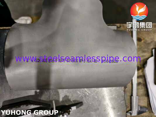 ASTM A815 UNS S31803 ডুপ্লেক্স স্টিল ফিটিং ASME B16.9 Buttweld Duplex 2205 Equal Tee