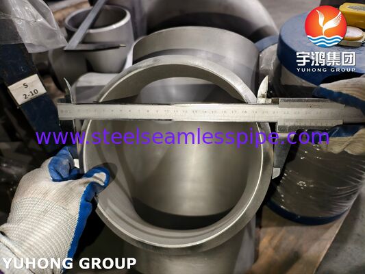 ASTM A815 UNS S31803 ডুপ্লেক্স স্টিল ফিটিং ASME B16.9 Buttweld Duplex 2205 Equal Tee