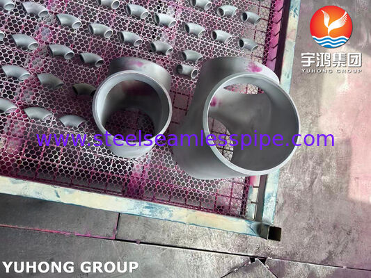ASTM A815 UNS S31803 ডুপ্লেক্স স্টিল ফিটিং ASME B16.9 Buttweld Duplex 2205 Equal Tee