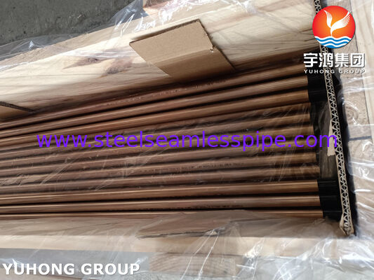 তামা খাদ টিউব অ্যাডমির্যাটি টিউব ASME SB111 C70600 O61 SMLS 19.05X1.65X8000MM তাপ এক্সচেঞ্জার সমুদ্রের জল সরঞ্জাম অ্যাপ্লিকেশন