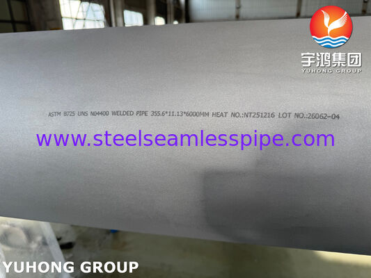 ASME SB725 UNS N04400 Monel 400 নিকেল অ্যালয় ইস্পাত তেল ও গ্যাস সামুদ্রিক প্রকল্পের জন্য ঢালাই পাইপ