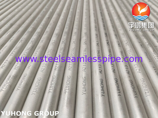 ASME SA213 TP316L সিউমলেস টিউব C≤0.035% কোন পিডব্লিউএইচটি ওয়েল্ডিংয়ের পরে intergranular জারা প্রতিরোধী জন্য তাপ এক্সচেঞ্জার