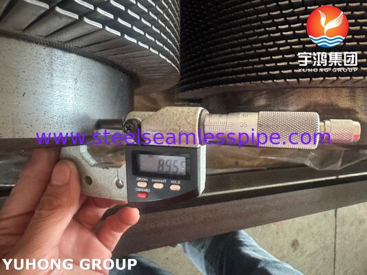 সেরেটেড ফিন টিউব ASTM A335 P22 বেস এবং 1Cr13 পাখনা