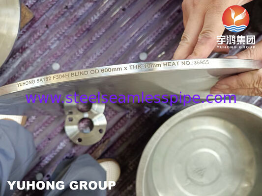 ASTM A182 F304H স্টেইনলেস স্টীল ব্লাইন্ড প্লেট / ফ্ল্যাঞ্জ
