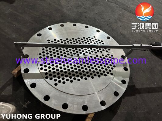 ASME SA240 304 স্টেইনলেস স্টীল টিউবশিট সহ TEMA স্ট্যান্ডার্ডের সাথে সঙ্গতিপূর্ণ হিট এক্সচেঞ্জার কোরের জন্য নির্ভুল CNC ড্রিলড হোল