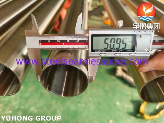 3A ASME SA270 TP304 স্যানিটারি স্টেইনলেস স্টীল সুগার শিল্পের জন্য Seamless টিউব MP EP