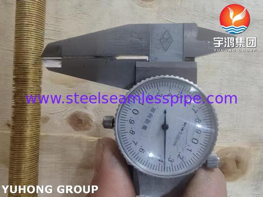 ASME SB111 C68700 শেল এবং টিউব তাপ এক্সচেঞ্জারের জন্য নিম্ন ফিন টিউব