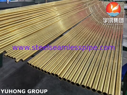 কপার অ্যালয় সিমলেস টিউব ASTM B111 C44300 C70600 C71500 C68700 C71640 এয়ার কুলার রেডিয়েটর কনডেন্সার অ্যাপ্লিকেশন