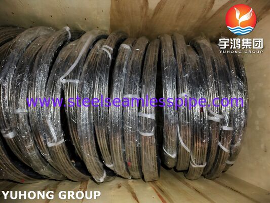 ASTM A269 TP316L হাইড্রোলিক পাইপলাইনের জন্য উজ্জ্বল অ্যানিলড স্টেইনলেস স্টীল কয়েলড টিউব