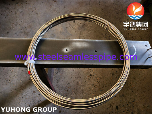 ASTM A269 TP316L হাইড্রোলিক পাইপলাইনের জন্য উজ্জ্বল অ্যানিলড স্টেইনলেস স্টীল কয়েলড টিউব