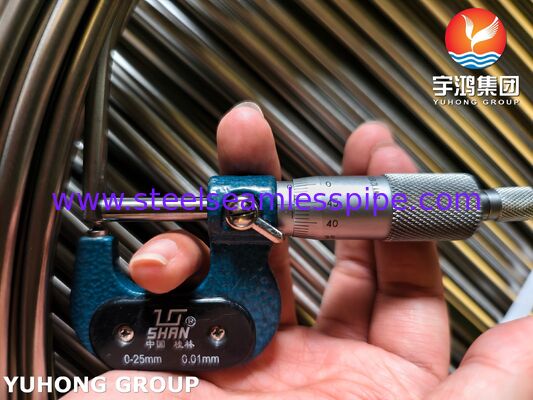 ASTM A269 TP316L হাইড্রোলিক পাইপলাইনের জন্য উজ্জ্বল অ্যানিলড স্টেইনলেস স্টীল কয়েলড টিউব