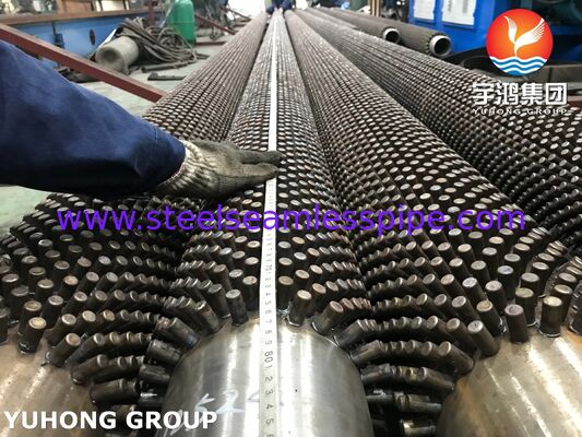 ফায়ারড হিটারের জন্য ASME SA335 P9 স্টাডেড ফিন টিউব