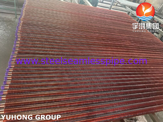ASTM B111 C70600 সামুদ্রিক তাপ এক্সচেঞ্জারের জন্য এক্সট্রুডেড ফিনড টিউব