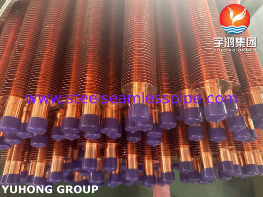 ASTM B111 C70600 সামুদ্রিক তাপ এক্সচেঞ্জারের জন্য এক্সট্রুডেড ফিনড টিউব