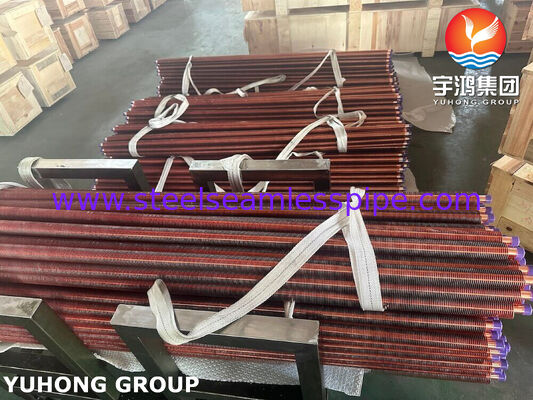 ASTM B111 C70600 সামুদ্রিক তাপ এক্সচেঞ্জারের জন্য এক্সট্রুডেড ফিনড টিউব