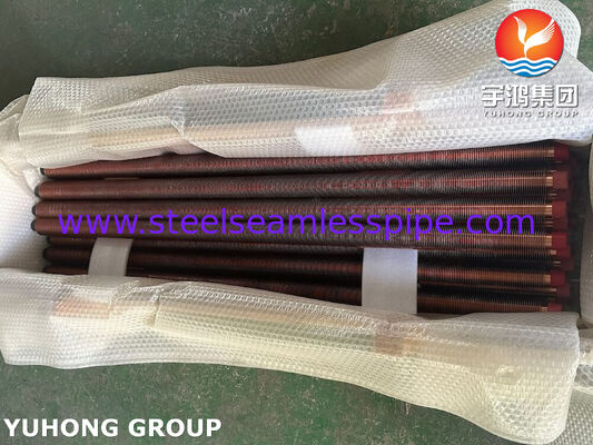 ASTM B111 C70600 সামুদ্রিক তাপ এক্সচেঞ্জারের জন্য এক্সট্রুডেড ফিনড টিউব
