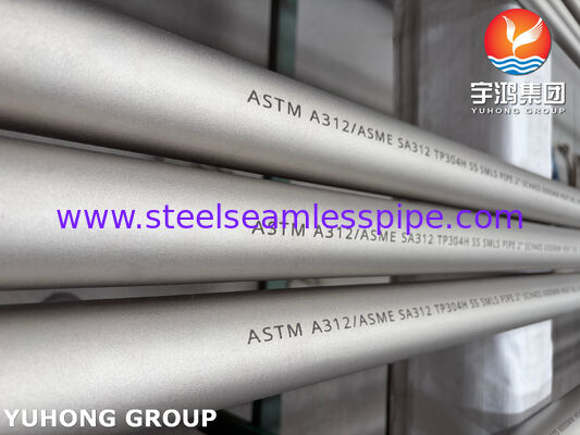 রাসায়নিক এবং শিল্প প্রয়োগের জন্য ASTM A312 TP304H 304L স্টেইনলেস স্টিল সিমলেস পাইপ