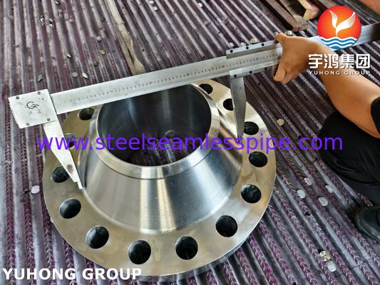 ASTM A182 F347 ওয়েল্ড নেক ফ্ল্যাঞ্জ / EN 1.4550 স্টেইনলেস স্টিল ফ্ল্যাঞ্জ WNRTJ ফ্ল্যাঞ্জ