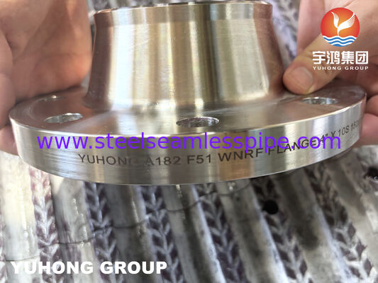 A182 F51 S31803 / S32205 ডুপ্লেক্স স্টেইনলেস স্টীল ওয়েল্ডিং নেক WNRF ফ্ল্যাঞ্জ