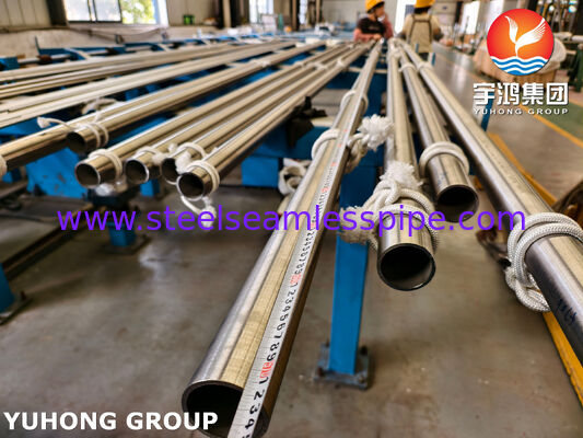 Welded UNS N08020 alloy pipe for general corrosion-resisting and low- or high-temperature service.